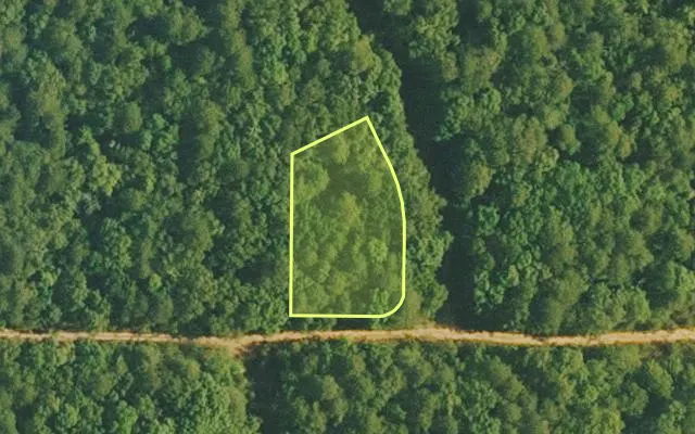 Aerial view of VAN BUREN County parcel 4500-02183-0000 — Arkansas post-auction with approximate parcel outline