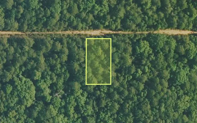 Aerial view of VAN BUREN County parcel 4400-19176-0000 — Arkansas post-auction with approximate parcel outline