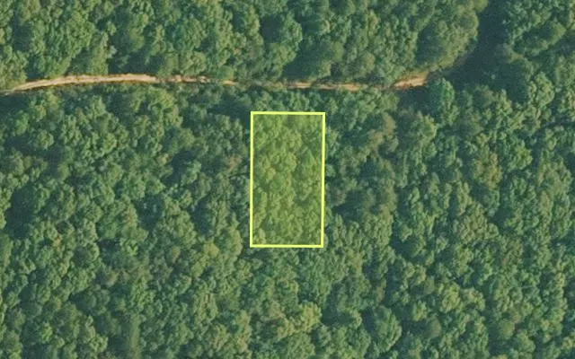 Aerial view of VAN BUREN County parcel 4500-01205-0000 — Arkansas post-auction with approximate parcel outline