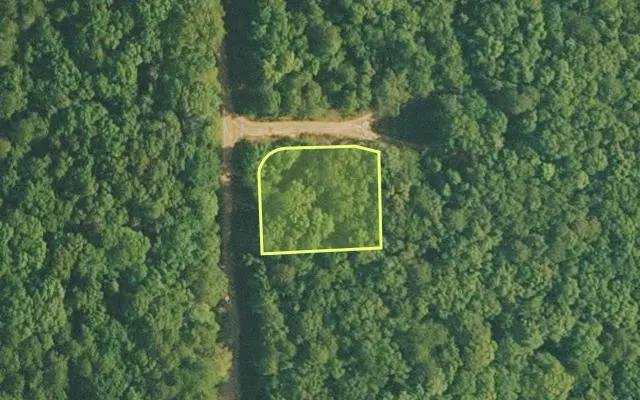 Aerial view of VAN BUREN County parcel 4400-21325-0000 — Arkansas post-auction with approximate parcel outline