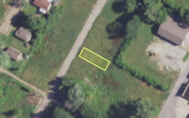 Aerial view of 3032 MARNICE PL — vacant lot, St. Louis with approximate parcel outline