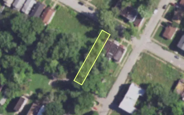 Aerial view of 4206 LEXINGTON AV — vacant lot, St. Louis with approximate parcel outline