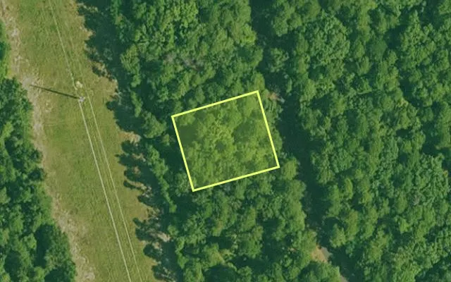 Aerial view of GARLAND County parcel 71077 — Arkansas post-auction with approximate parcel outline