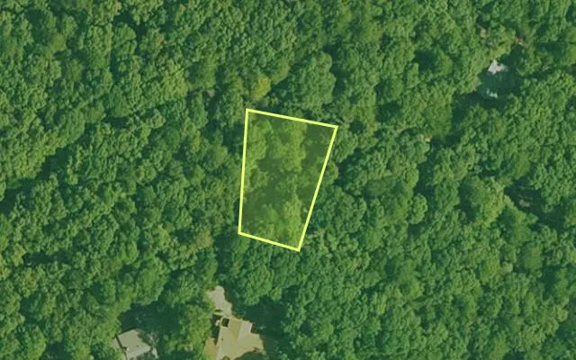 Aerial view of GARLAND County parcel 74157 — Arkansas post-auction with approximate parcel outline