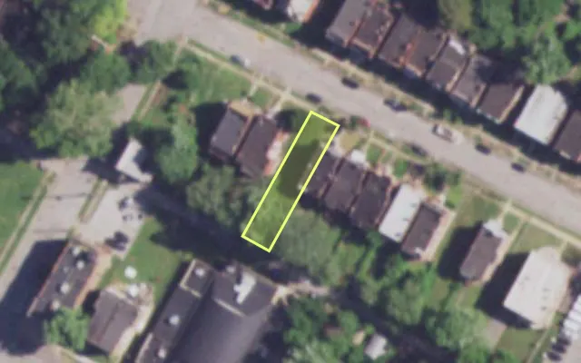 Aerial view of 4146 MAFFITT AV — vacant lot, St. Louis with approximate parcel outline