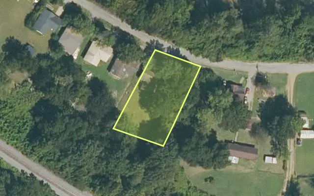 Aerial view of CROSS County parcel 814-05741-000 — Arkansas post-auction with approximate parcel outline