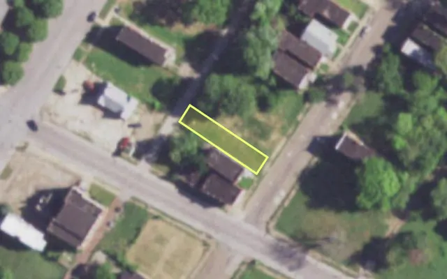 Aerial view of 4307 COLLEGE AV — vacant lot, St. Louis with approximate parcel outline
