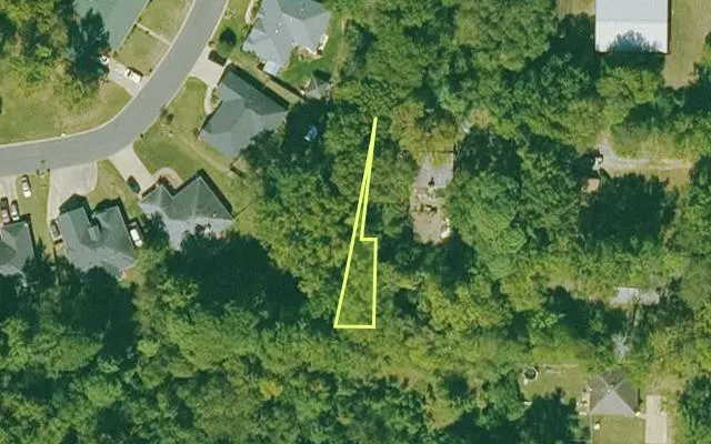 Aerial view of SALINE County parcel 805-14184-000 — Arkansas post-auction with approximate parcel outline