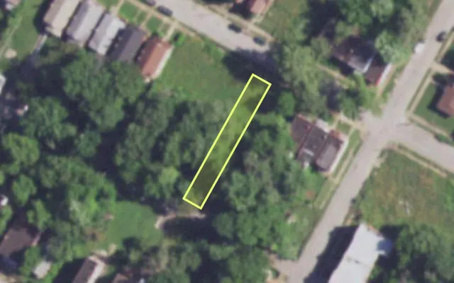 Aerial view of 4210 LEXINGTON AV — vacant lot, St. Louis with approximate parcel outline