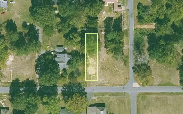 Aerial view of JEFFERSON County parcel 930-61843-000 — Arkansas post-auction with approximate parcel outline