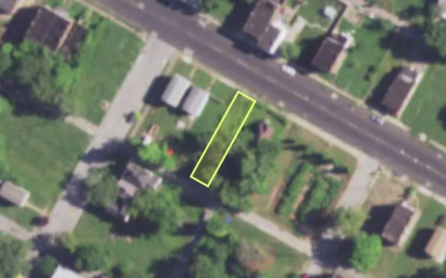 Aerial view of 4226 LEE AV — vacant lot, St. Louis with approximate parcel outline