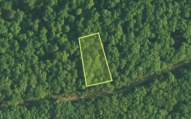 Aerial view of VAN BUREN County parcel 4400-21215-0000 — Arkansas post-auction with approximate parcel outline