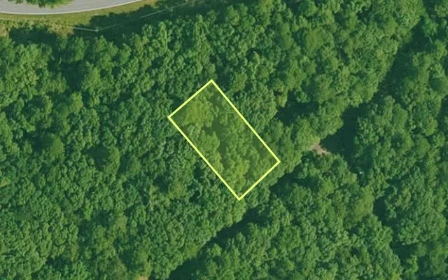 Aerial view of GARLAND County parcel 59780 — Arkansas post-auction with approximate parcel outline