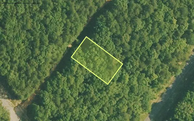 Aerial view of VAN BUREN County parcel 4400-22198-0000 — Arkansas post-auction with approximate parcel outline