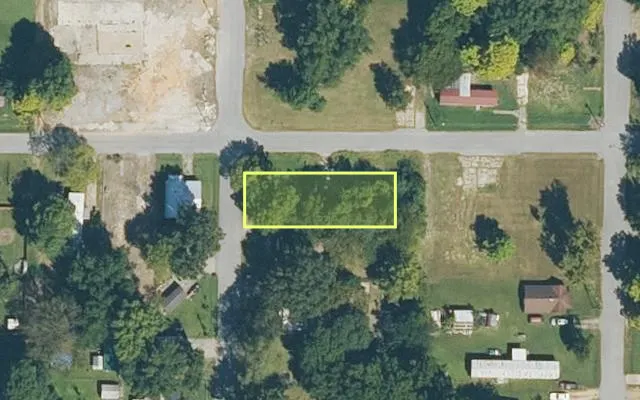 Aerial view of GREENE County parcel 1003-06110-013 — Arkansas post-auction with approximate parcel outline