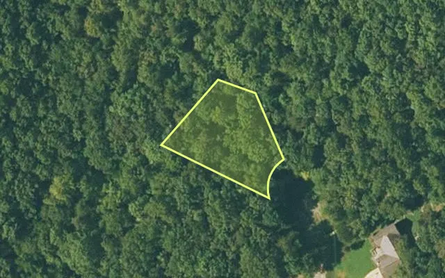 Aerial view of FULTON County parcel 260-16129-000 — Arkansas post-auction with approximate parcel outline