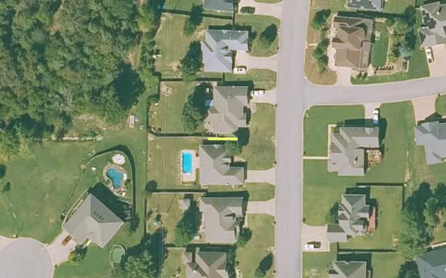 Aerial view of CRAWFORD County parcel 700-05299-186 — Arkansas post-auction with approximate parcel outline