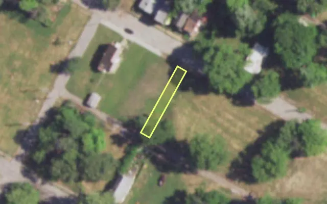 Aerial view of 4436 H COTE BRILLIANTE AV — vacant lot, St. Louis with approximate parcel outline