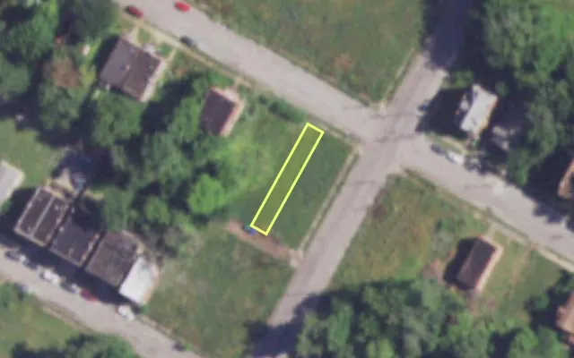 Aerial view of 4004 COTE BRILLIANTE AV — vacant lot, St. Louis with approximate parcel outline