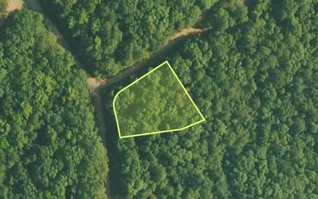 Aerial view of VAN BUREN County parcel 4400-21333-0000 — Arkansas post-auction with approximate parcel outline