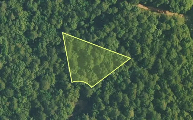 Aerial view of VAN BUREN County parcel 4400-14251-0000 — Arkansas post-auction with approximate parcel outline