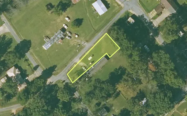 Aerial view of LINCOLN County parcel 700-00663-000 — Arkansas post-auction with approximate parcel outline