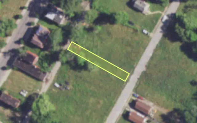 Aerial view of 3105 VINE GROVE AV — vacant lot, St. Louis with approximate parcel outline