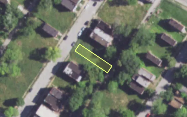 Aerial view of 4234 LINTON AV — vacant lot, St. Louis with approximate parcel outline