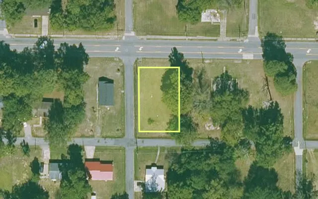 Aerial view of JEFFERSON County parcel 930-29195-000 — Arkansas post-auction with approximate parcel outline