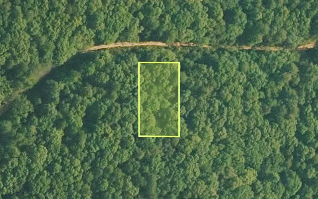Aerial view of VAN BUREN County parcel 4500-01207-0000 — Arkansas post-auction with approximate parcel outline