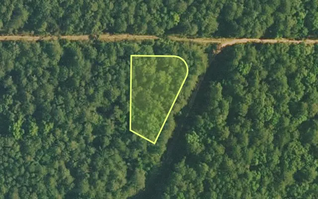 Aerial view of VAN BUREN County parcel 4500-02162-0000 — Arkansas post-auction with approximate parcel outline