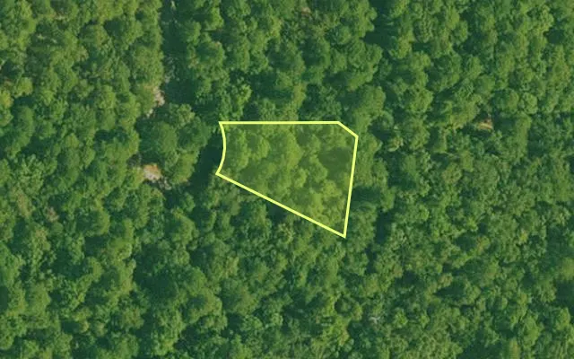 Aerial view of GARLAND County parcel 69495 — Arkansas post-auction with approximate parcel outline