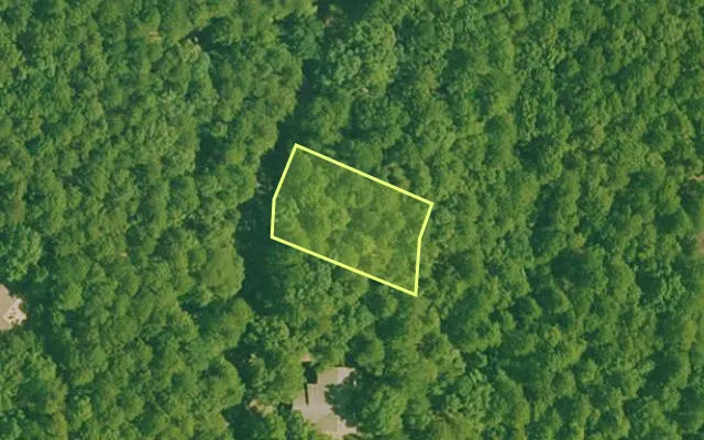 Aerial view of GARLAND County parcel 67366 — Arkansas post-auction with approximate parcel outline