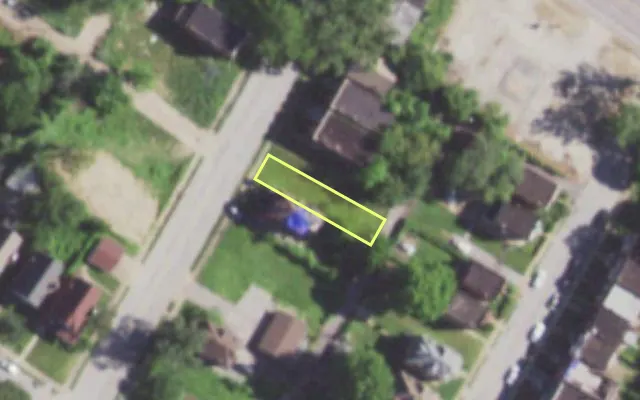 Aerial view of 1274 GOODFELLOW BLVD — vacant lot, St. Louis with approximate parcel outline