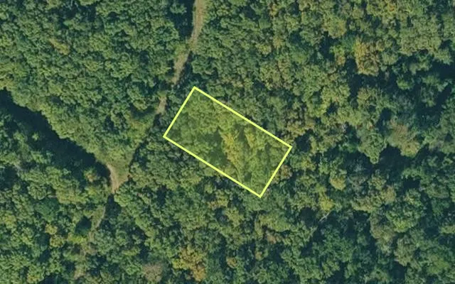 Aerial view of VAN BUREN County parcel 4550-02187-0000 — Arkansas post-auction with approximate parcel outline